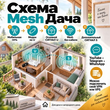 СИГНАЛ Mesh Дача — схема подключения