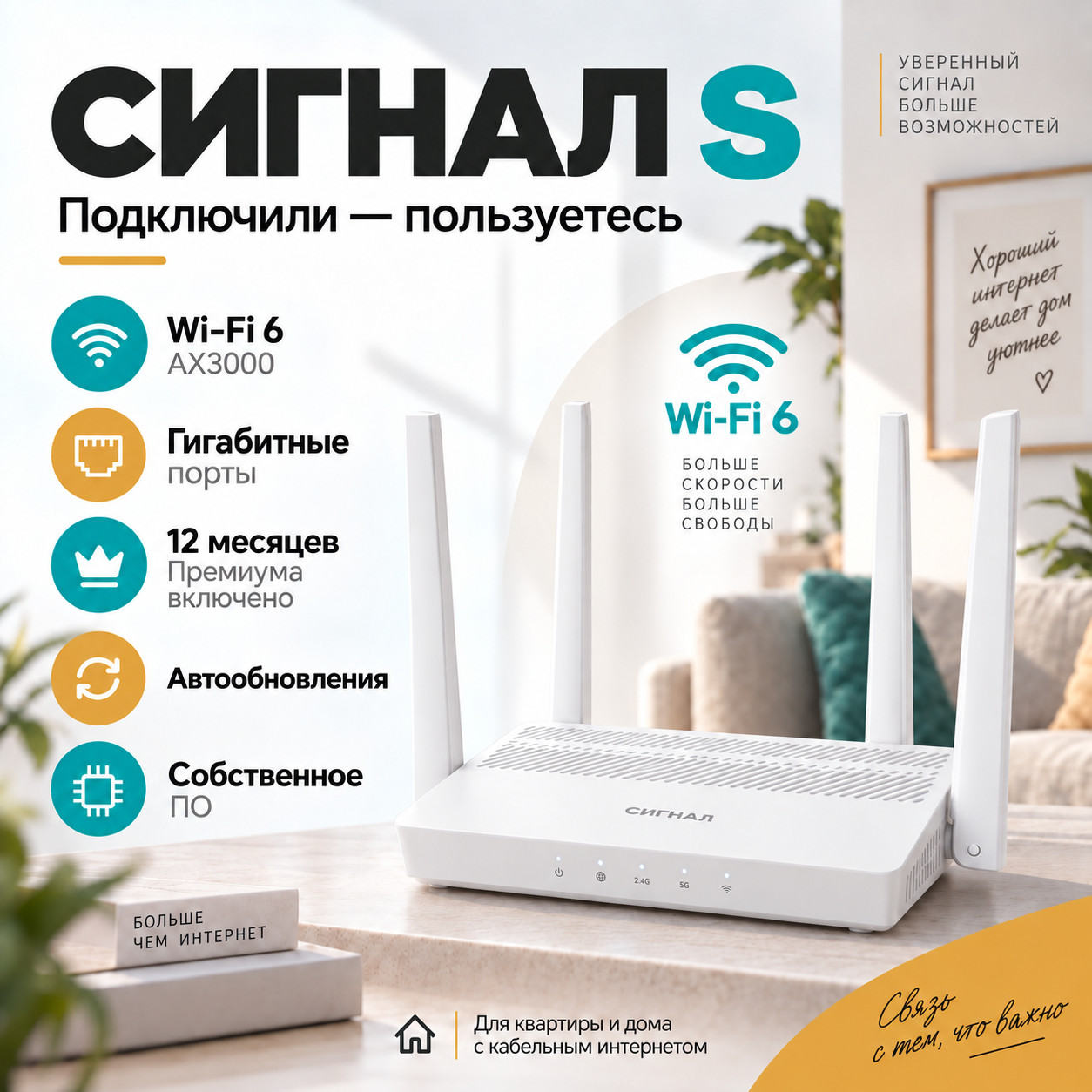 СИГНАЛ S — главный слайд