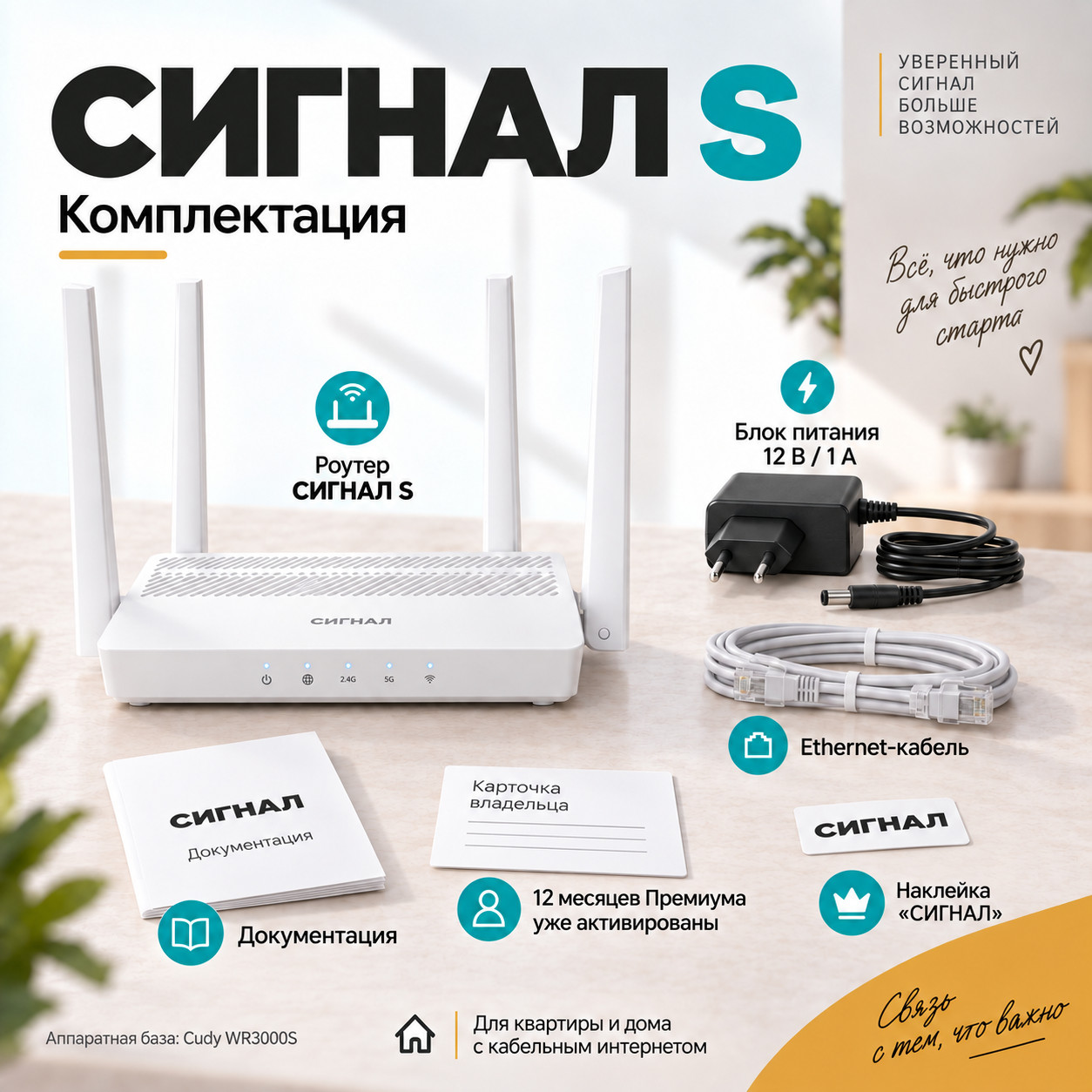 СИГНАЛ S — комплектация