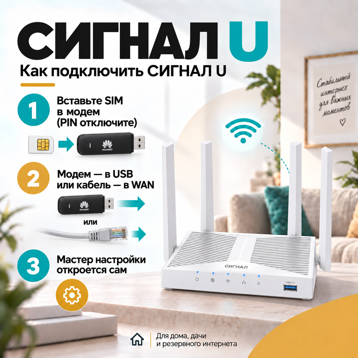 СИГНАЛ U — как подключить